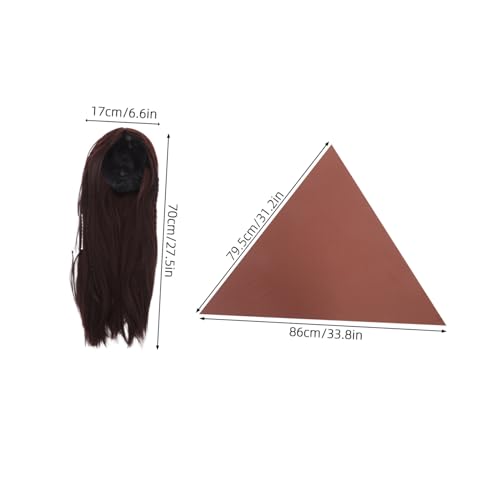 VALICLUD Braune Piratenperücke mit Kopftuch Realistisches Haarteil für Halloween Karneval und Kostümparty Vielseitiges Piraten-Cosplay für Erwachsene und Theateraufführungen VALICLUD Braune Piratenperücke mit Kopftuch Realistisches Haarteil für Halloween Karneval und Kostümparty Vielseitiges Piraten-Cosplay für Erwachsene und Theateraufführungen von VALICLUD