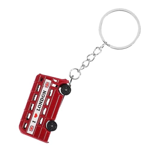 VALICLUD British London Bus Schlüsselanhänger aus Zinklegierung Retro Vintage Design Robust und Langlebig Stilvolles Reise Souvenir für Freunde Klassischer Britischer Schlüsselring VALICLUD British London Bus Schlüsselanhänger aus Zinklegierung Retro Vintage Design Robust und Langlebig Stilvolles Reise Souvenir für Freunde Klassischer Britischer Schlüsselring von VALICLUD