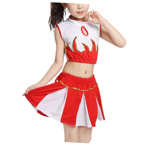 VALICLUD Cheerleading Uniform Mädchen Langlebiges Performance Kostüm mit Weichem Bequemes Tanzkleid für Party Bühne und Rollenspiel Modische Mehrzweck Tanzkleidung für Junge Mädchen VALICLUD Cheerleading Uniform Mädchen Langlebiges Performance Kostüm mit Weichem Bequemes Tanzkleid für Party Bühne und Rollenspiel Modische Mehrzweck Tanzkleidung für Junge Mädchen von VALICLUD
