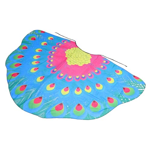 VALICLUD Modischer Pfauenumhang Chiffon-schal Bühnen-umhang Ankleide-pfauenmuster von VALICLUD