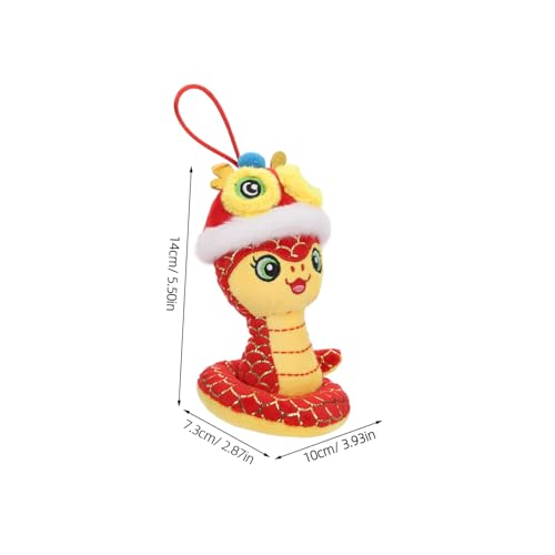 VALICLUD Chinesische Neujahrsschlange Plüschfigur Rotes Maskottchen Glückssymbol Vielseitige Dekoration für Haus Büro Auto Jahr der Schlange VALICLUD Chinesische Neujahrsschlange Plüschfigur Rotes Maskottchen Glückssymbol Vielseitige Dekoration für Haus Büro Auto Jahr der Schlange von VALICLUD