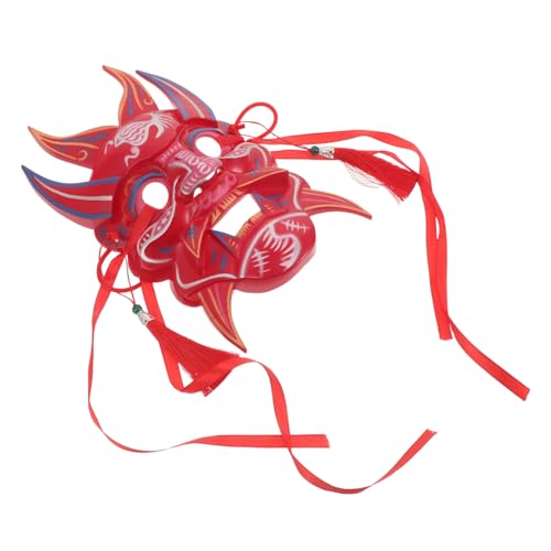 VALICLUD Chinesische Teufelsmaske: Japanische Dämonenmaske Kunststoff, Vollgesichts-monster-gesichtsmaske, Traditionelle Kultur, Cosplay-requisiten Für Halloween-maskenball-kostüm von VALICLUD