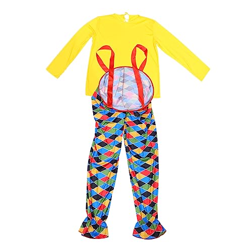 VALICLUD Halloween Clown Show Kostüm Erwachsene Leistung Kleidung Lustige Bühne Kostüme Halloween Dacoratin Größe VALICLUD Halloween Clown Show Kostüm Erwachsene Leistung Kleidung Lustige Bühne Kostüme Halloween Dacoratin Größe von VALICLUD
