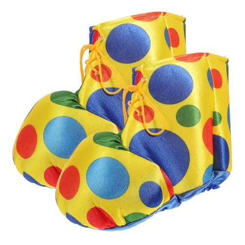 VALICLUD Clownschuhe Erwachsene Bunte Punkte Cosplay Schuh Requisite für Halloween Karneval Verkleidung Komfortabel Langlebig VALICLUD Clownschuhe Erwachsene Bunte Punkte Cosplay Schuh Requisite für Halloween Karneval Verkleidung Komfortabel Langlebig von VALICLUD