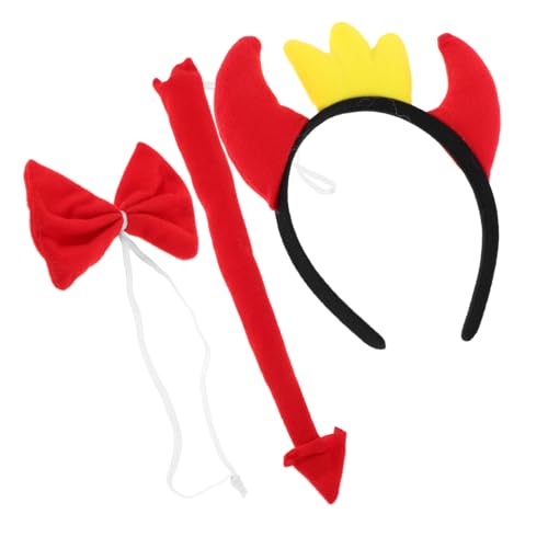 VALICLUD Dämonen Hörner Haarreif Set für Halloween Kostüme Einzigartiger Haarschmuck für Maskenbälle Karneval und Cosplay Leicht und für Anlässe VALICLUD Dämonen Hörner Haarreif Set für Halloween Kostüme Einzigartiger Haarschmuck für Maskenbälle Karneval und Cosplay Leicht und für Anlässe von VALICLUD