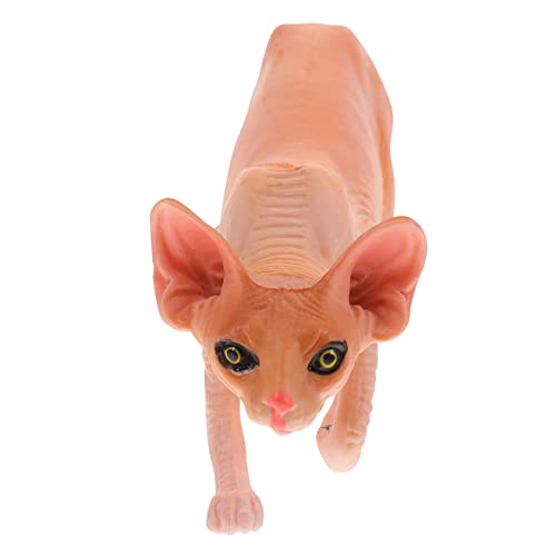 VALICLUD Dekorative Kätzchenfigur Simulation Haarlose für Zuhause und Fördert Kinderbildung und Kreativität VALICLUD Dekorative Kätzchenfigur Simulation Haarlose für Zuhause und Fördert Kinderbildung und Kreativität von VALICLUD