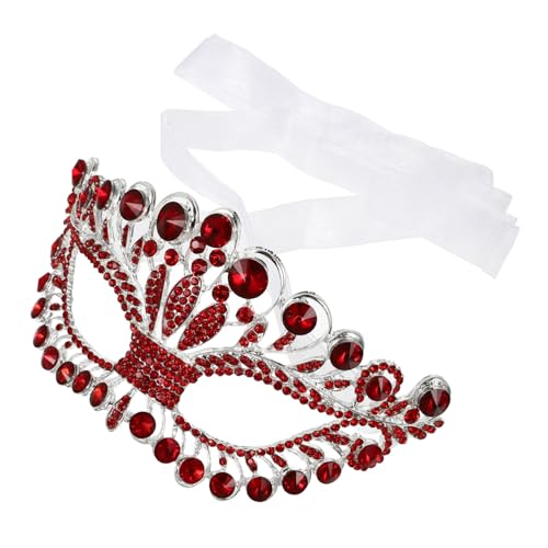 VALICLUD Diamant maske Halloween-Cosplay-Kostüm Abschlussball Requisiten Halloween-Hälfte Rave-Maske halloween masken halloweenmaske Cosplay-Maske Halloween-Requisite Strasssteine rot VALICLUD Diamant maske Halloween-Cosplay-Kostüm Abschlussball Requisiten Halloween-Hälfte Rave-Maske halloween masken halloweenmaske Cosplay-Maske Halloween-Requisite Strasssteine rot von VALICLUD