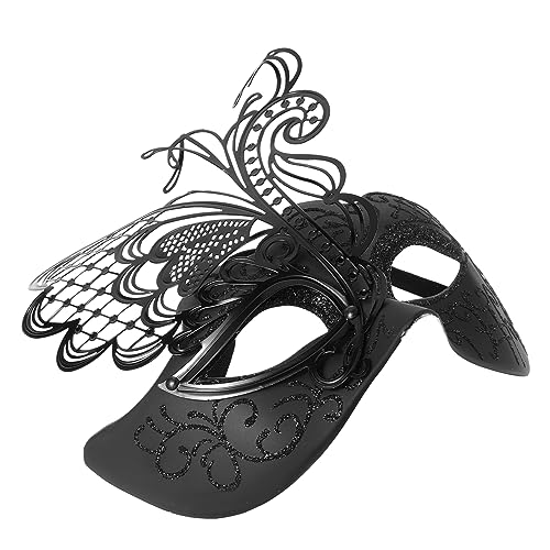 VALICLUD Diamant-Schmetterlings-Maske venezianische Masken Karneval-Masken Kleider Tiara halbe Gesichtsmaske für Frauen Halloween-Masken Erwachsener Make-up-Kostüm-Requisiten Zubehör bilden von VALICLUD