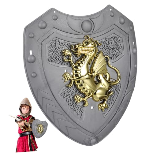 VALICLUD Drachen Schild Silber Realistisches Bühnenrequisit für Kostüm und Rollenspiele für Piratenparty Halloween Bühne VALICLUD Drachen Schild Silber Realistisches Bühnenrequisit für Kostüm und Rollenspiele für Piratenparty Halloween Bühne von VALICLUD