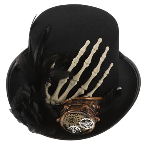 VALICLUD Einäugige Brille Top-hut Halloween Hexenhut Gothic Cowgirl-accessoires Für Frauen Halloween Kleiden Gasmaske Für Schirmmützen Cosplay-gasmasken Harz Black VALICLUD Einäugige Brille Top-hut Halloween Hexenhut Gothic Cowgirl-accessoires Für Frauen Halloween Kleiden Gasmaske Für Schirmmützen Cosplay-gasmasken Harz Black von VALICLUD