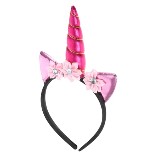 VALICLUD Einhorn Haarreif mit Blumen und Kristall Cartoon Stirnband für Mädchen Karneval Kostüm Accessoire für Geburtstag Party Cosplay VALICLUD Einhorn Haarreif mit Blumen und Kristall Cartoon Stirnband für Mädchen Karneval Kostüm Accessoire für Geburtstag Party Cosplay von VALICLUD
