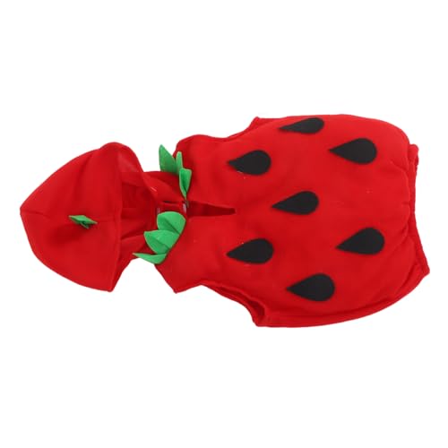 VALICLUD Erdbeerkostüm Für Kleinkinder – Halloween-erdbeerkostüm Für Mädchen, Süßes Frucht-outfit Mit Kleid, Hut Für Halloween, Cosplay-kleid, 3–5 Jahre Alt, Rot VALICLUD Erdbeerkostüm Für Kleinkinder – Halloween-erdbeerkostüm Für Mädchen, Süßes Frucht-outfit Mit Kleid, Hut Für Halloween, Cosplay-kleid, 3–5 Jahre Alt, Rot von VALICLUD