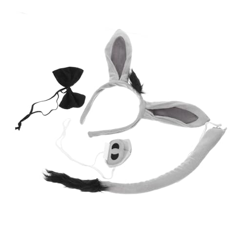 VALICLUD Esel Kostüm Haarreif Leichtes Bequemes Tierkostüm Zubehör für Rollenspiele und Kostümpartys für Verschiedene Frisuren Accessoire für Halloween und Karneval von VALICLUD