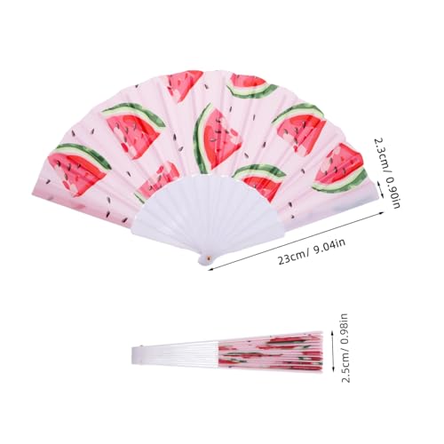 VALICLUD Faltbarer Handfächer mit Wassermelonen Design Oxford Stoff Leicht und Langlebig für Sommer Outdoor Aktivitäten Reise Büro für Freunde und Familie VALICLUD Faltbarer Handfächer mit Wassermelonen Design Oxford Stoff Leicht und Langlebig für Sommer Outdoor Aktivitäten Reise Büro für Freunde und Familie von VALICLUD