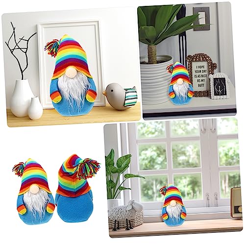 VALICLUD Farbenfrohe Gnom Puppe aus Große Bunte Dekoration für Schreibtisch und mit Lebendigem Design und Langlebigem Material für Festliche und Büroregal VALICLUD Farbenfrohe Gnom Puppe aus Große Bunte Dekoration für Schreibtisch und mit Lebendigem Design und Langlebigem Material für Festliche und Büroregal von VALICLUD