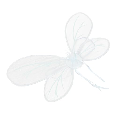 VALICLUD Fee Für Dekorative Cosplay Schmetterlingsflügel Mit Licht Für Karneval Halloween Partys Festlichkeiten Kleine Weiße Butterfly von VALICLUD