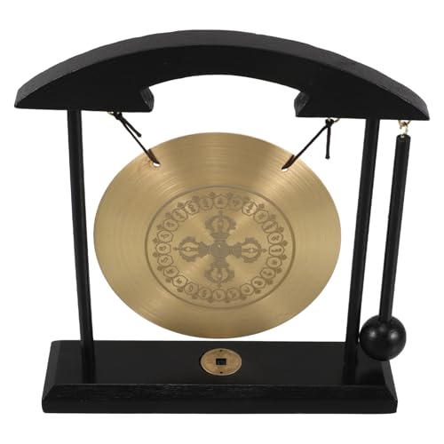 VALICLUD Feng Shui Tischgong aus Messing Traditionelles Feng Shui Element für Wohlstand im Zuhause Dekorative Klangglocke für Wohn und Arbeitsräume VALICLUD Feng Shui Tischgong aus Messing Traditionelles Feng Shui Element für Wohlstand im Zuhause Dekorative Klangglocke für Wohn und Arbeitsräume von VALICLUD