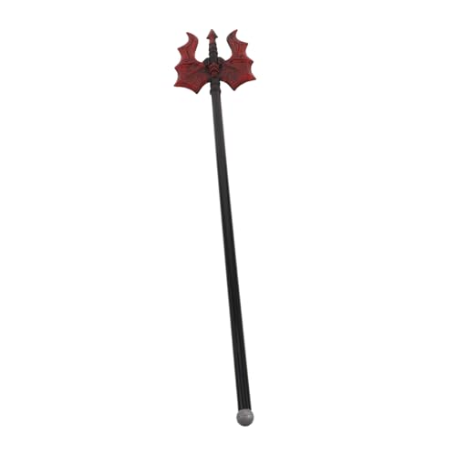 VALICLUD Flammen Dreizack Outdoor Ornamente Stab Gefälschte Heugabel Vollmaske Halloween Kostüm Stock Halloween Aufblasbare Dekorationen Disfraz Halloween Heugabel Kostüm von VALICLUD