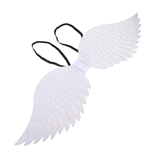 VALICLUD Flügel Verkleiden Requisiten Feenflügel Für Erwachsene Winkelflügel Modelldekoration Alien-kostüm Kostüm Flügel Kleine Feenflügel Erwachsene Feenflügel Kostüm Silver Stoff von VALICLUD