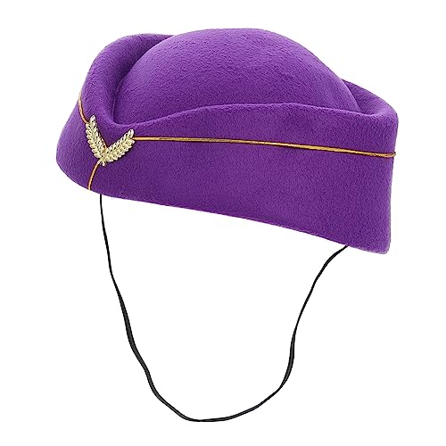 VALICLUD Flugbegleiterin Hut Kostüm Leichte und Stilvolle Stewardess Mütze für Cosplay Karneval und Partys Einfach zu Tragen und Hält die Frisur Ganzen Tag VALICLUD Flugbegleiterin Hut Kostüm Leichte und Stilvolle Stewardess Mütze für Cosplay Karneval und Partys Einfach zu Tragen und Hält die Frisur Ganzen Tag von VALICLUD