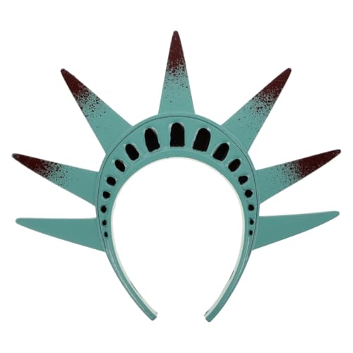 VALICLUD Statue der Krone Stirnband Patriotisches Kostüm Zubehör für Unabhängigkeitstag Halloween und Motto-Partys Bequeme Passform Einzigartiges Design für festliche Feiern VALICLUD Statue der Krone Stirnband Patriotisches Kostüm Zubehör für Unabhängigkeitstag Halloween und Motto-Partys Bequeme Passform Einzigartiges Design für festliche Feiern von VALICLUD