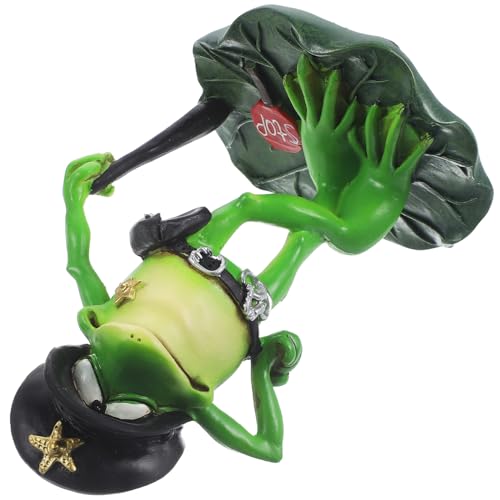 VALICLUD Froschfigur aus Harz Kreative Feuerwehr Froschstatue Gartenornament für Draußen Niedliche Froschdekoration für Innenbereich Handgefertigte Frosch Skulptur VALICLUD Froschfigur aus Harz Kreative Feuerwehr Froschstatue Gartenornament für Draußen Niedliche Froschdekoration für Innenbereich Handgefertigte Frosch Skulptur von VALICLUD