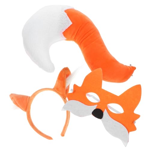 VALICLUD Fuchs Kostüm Set Teilig mit Maske und Stirnband Vielseitiges Halloween Cosplay Zubehör für Hautfreundlich und Wiederverwendbar für Kostümpartys und Fotoshootings VALICLUD Fuchs Kostüm Set Teilig mit Maske und Stirnband Vielseitiges Halloween Cosplay Zubehör für Hautfreundlich und Wiederverwendbar für Kostümpartys und Fotoshootings von VALICLUD