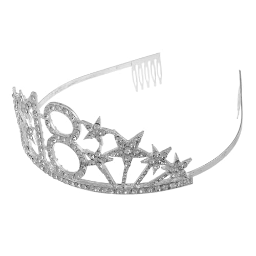 VALICLUD Geburtstagskrone für Tiara Stirnband mit Glänzenden Strasssteinen Einzigartiges Nummeriertes Geburtstags Accessoire für Festliche Feiern VALICLUD Geburtstagskrone für Tiara Stirnband mit Glänzenden Strasssteinen Einzigartiges Nummeriertes Geburtstags Accessoire für Festliche Feiern von VALICLUD