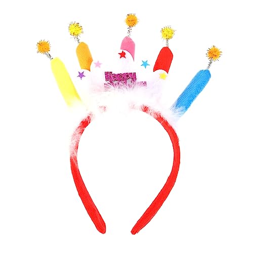VALICLUD Geburtstagskuchen Kerzenkopf Reifen Geburtstagsfeier Haarband Party Haarpflegezubehör glitzernder geburtstagshut Geburtstag Kopfschmuck stirnband Haarzubehör Stirnbänder Stoff VALICLUD Geburtstagskuchen Kerzenkopf Reifen Geburtstagsfeier Haarband Party Haarpflegezubehör glitzernder geburtstagshut Geburtstag Kopfschmuck stirnband Haarzubehör Stirnbänder Stoff von VALICLUD