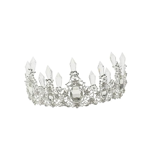 VALICLUD Geburtstagstorte Dekoration Tortendeko Für Hochzeit Kopfschmuck Krone Hochzeit Tiara Krone Tortenkrone Silber von VALICLUD