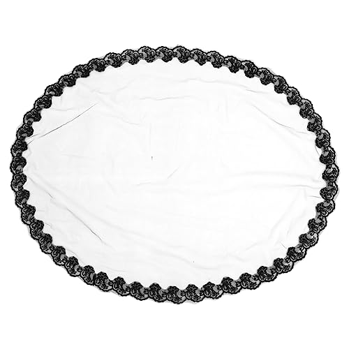 VALICLUD Geister Hochzeitsschleier Für Frauen Gotischer Kostümschleier Schwarz Halloween Gothic Braut Schleier Für Unheimliche Hochzeitsfeier von VALICLUD