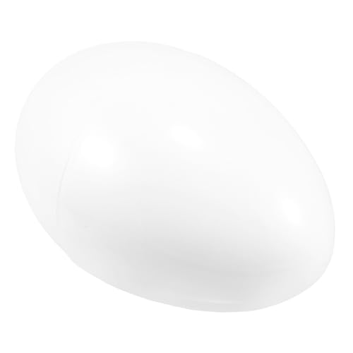 VALICLUD Giant Fillable Easter Eggs Openable Plastic Eggs für DIY Dekoration Wiederverwendbar für Ostereier Feiern und Kreative Raffle Spiele Milchig Weiße Farbe von VALICLUD