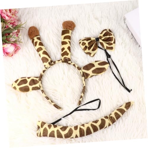 VALICLUD Giraffen kostüm mit Stirnband und Fliege Niedliches Tier cosplay für Geburtstagsfeiern Karneval Mottoparty und Fotospaß VALICLUD Giraffen kostüm mit Stirnband und Fliege Niedliches Tier cosplay für Geburtstagsfeiern Karneval Mottoparty und Fotospaß von VALICLUD