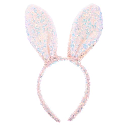 VALICLUD Glitzerndes Hasenohren Haarreif Stirnband Bunny Ears Cosplay Haarschmuck Ostern Karneval Party Zubehör für Erwachsene Bequemes Vielseitiges Kostümaccessoire VALICLUD Glitzerndes Hasenohren Haarreif Stirnband Bunny Ears Cosplay Haarschmuck Ostern Karneval Party Zubehör für Erwachsene Bequemes Vielseitiges Kostümaccessoire von VALICLUD
