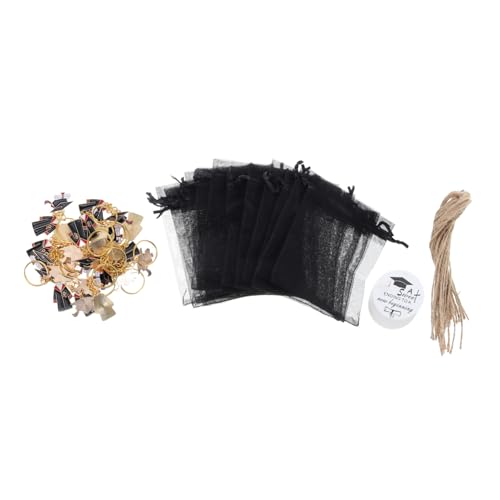 VALICLUD Graduation Party Favors mit Mini Doktorhut Schlüsselanhängern Eleganten Organza Geschenktüten und Anhängern Stilvolle Abschlussdeko für Schule Hochschule und Kindergarten VALICLUD Graduation Party Favors mit Mini Doktorhut Schlüsselanhängern Eleganten Organza Geschenktüten und Anhängern Stilvolle Abschlussdeko für Schule Hochschule und Kindergarten von VALICLUD