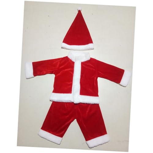 VALICLUD Größe Anzug Kostüm Claus Santa Für Jungen Zufällig Rot Festival Knopf Cosplay Weihnachten Cm von VALICLUD