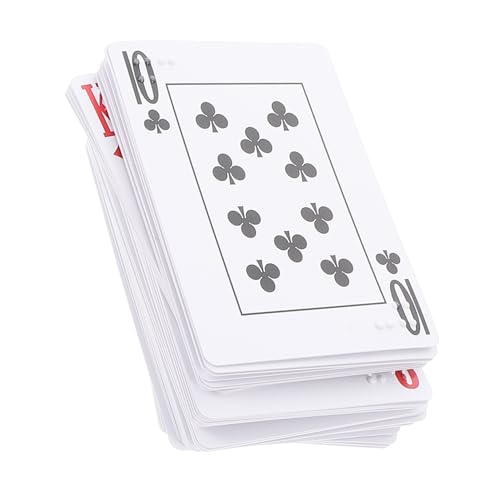 VALICLUD Große Braille Spielkarten für Sehbehinderte mit Taktilen Punktschriftmarkierungen Barrierefrei für Kartenspiele und Familien Inklusive Jumbo format für Einfache Handhabung und VALICLUD Große Braille Spielkarten für Sehbehinderte mit Taktilen Punktschriftmarkierungen Barrierefrei für Kartenspiele und Familien Inklusive Jumbo format für Einfache Handhabung und von VALICLUD