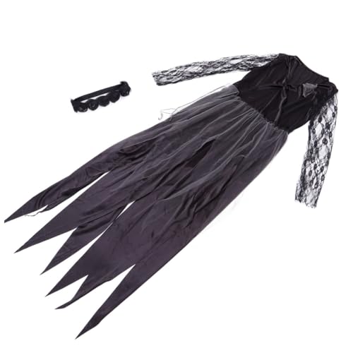 VALICLUD Gruseliges Halloween Kostü Für Damen Vampir Braut Outfit Mit Netzstoff Perfekt Für Halloween Partys Fasching Und Cosplay Events VALICLUD Gruseliges Halloween Kostü Für Damen Vampir Braut Outfit Mit Netzstoff Perfekt Für Halloween Partys Fasching Und Cosplay Events von VALICLUD