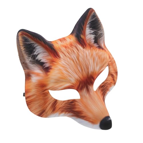 VALICLUD Halbgesichts-fuchskostüm-maske für Karneval Halloween Masquerade Party Vielseitige Cosplay-maske für Männer und Frauen Auffällige Tiergesichtsdekoration VALICLUD Halbgesichts-fuchskostüm-maske für Karneval Halloween Masquerade Party Vielseitige Cosplay-maske für Männer und Frauen Auffällige Tiergesichtsdekoration von VALICLUD