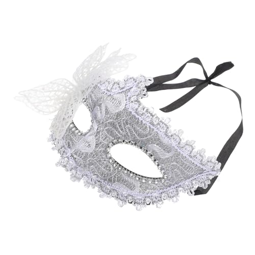 VALICLUD Halbgesichtsmaske Schmetterling Masken für glückselige Maskerade Halloween- halloween masken halloweenmaske eyemask Maskerade-Maske für Frauen Maskerademaske Kunststoff Silver von VALICLUD