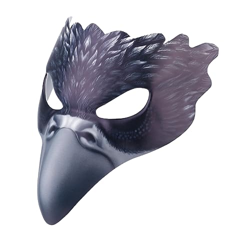 VALICLUD Halbgesichtsmaske Vogelmaske mit Rabenmotiv Halloween Maske Karneval Masquerade Party Zubehör für Tanz und Kostümfest VALICLUD Halbgesichtsmaske Vogelmaske mit Rabenmotiv Halloween Maske Karneval Masquerade Party Zubehör für Tanz und Kostümfest von VALICLUD