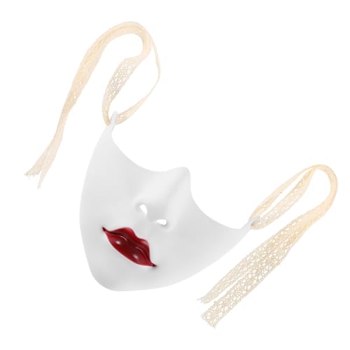 VALICLUD Halbgesichtsmaske für Damen mit Lippen Design Mechanische Kostümmaske für Halloween Cosplay Mottopartys Leicht Angenehm zu Robustem VALICLUD Halbgesichtsmaske für Damen mit Lippen Design Mechanische Kostümmaske für Halloween Cosplay Mottopartys Leicht Angenehm zu Robustem von VALICLUD