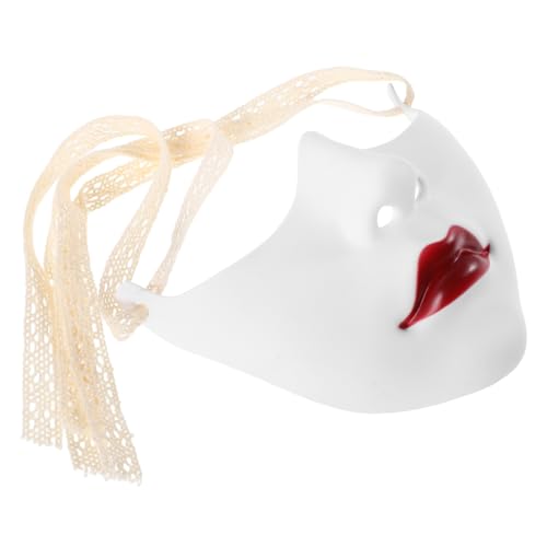 VALICLUD Halbgesichtsmaske mit Roten Lippen Mechanische Steampunk Maske für Frauen für Karneval Halloween Kostümpartys Leicht Tragbar Einzigartiges Design VALICLUD Halbgesichtsmaske mit Roten Lippen Mechanische Steampunk Maske für Frauen für Karneval Halloween Kostümpartys Leicht Tragbar Einzigartiges Design von VALICLUD