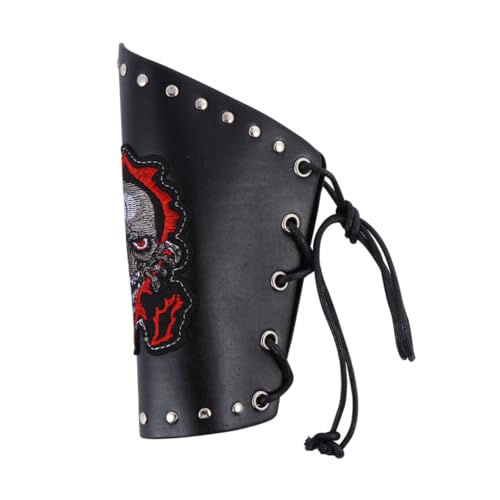 VALICLUD Halloween-Armband Halloween- -armschutz Halloween-Party-armschiene Halloween-armschutz Partyzubehör Schädelarmschiene Partei Armschutz Halloween-armschiene Kunstleder von VALICLUD