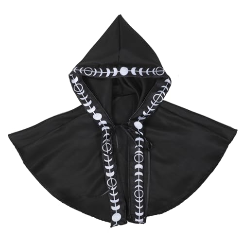 VALICLUD Halloween Kapuze Mittelalterlicher Umhang Für Und Stylischer Kostüm-Cape Mit Kapuze Für Halloween-feiern Bequemer Und Praktischer Cloak Für Fasching Und von VALICLUD