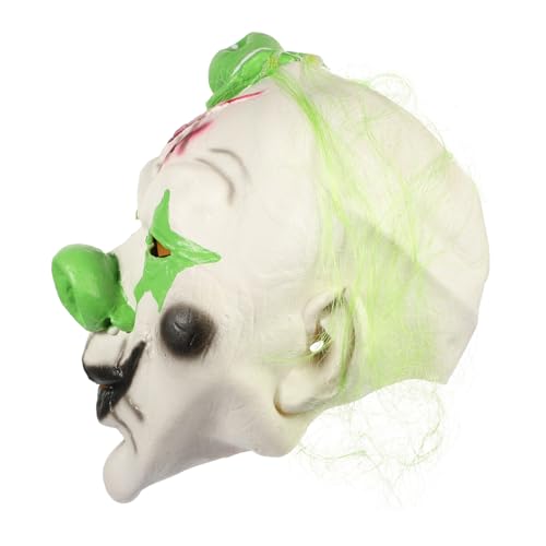 VALICLUD Halloween-Clown-Maske clown verkleiden Clownmasken für Erwachsene Halloween -Party mundschutzmasken Halloween gruselig Halloween-Clown-Kostüm-Stütze Emulsion Green von VALICLUD