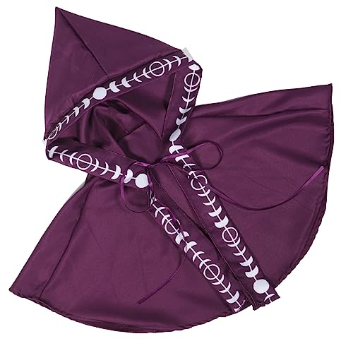 VALICLUD Halloween Cosplay Kapuze Halloween umhang Halloween Costume Halloween Kostuem Halloween gruseliger Umhang mit Kapuze Kutte Kurze Halloween-Umhangkapuze mittelalterliche Haube Stoff von VALICLUD