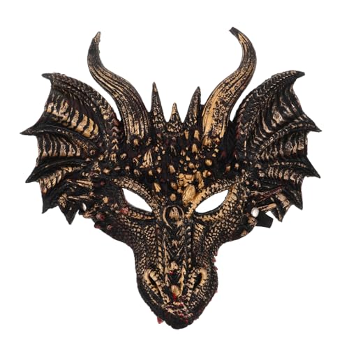 VALICLUD Halloween Drachenmaske aus PU Realistische Leichte und Wiederverwendbare Tiergesichtsmaske für Erwachsene und Gruseliges Cosplay und Festliches Accessoire für Party und Bühne VALICLUD Halloween Drachenmaske aus PU Realistische Leichte und Wiederverwendbare Tiergesichtsmaske für Erwachsene und Gruseliges Cosplay und Festliches Accessoire für Party und Bühne von VALICLUD