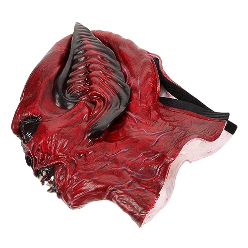 VALICLUD Halloween-Fledermaushaube halloween kopfschmuck halloween kopfbedeckung gruselige masken Holzkohle Halloween-Maske Kostüm Masken für Halloween Horrormaske mit gruseligem Gesicht rp von VALICLUD