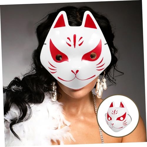 VALICLUD Halloween Fuchsmaske mit Elastischem Band Handbemalt Leichtes Stabiles Material Unisex Kreative Tiergesichtsmaske für Cosplay Maskerade Party und Halloween Kostüm VALICLUD Halloween Fuchsmaske mit Elastischem Band Handbemalt Leichtes Stabiles Material Unisex Kreative Tiergesichtsmaske für Cosplay Maskerade Party und Halloween Kostüm von VALICLUD